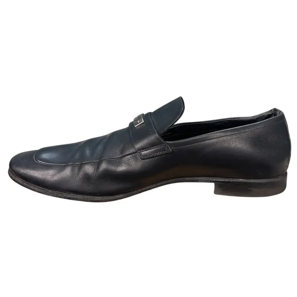 Vintage Gucci Men’s Florence Black Leather Slip On Loafers Size 8 D